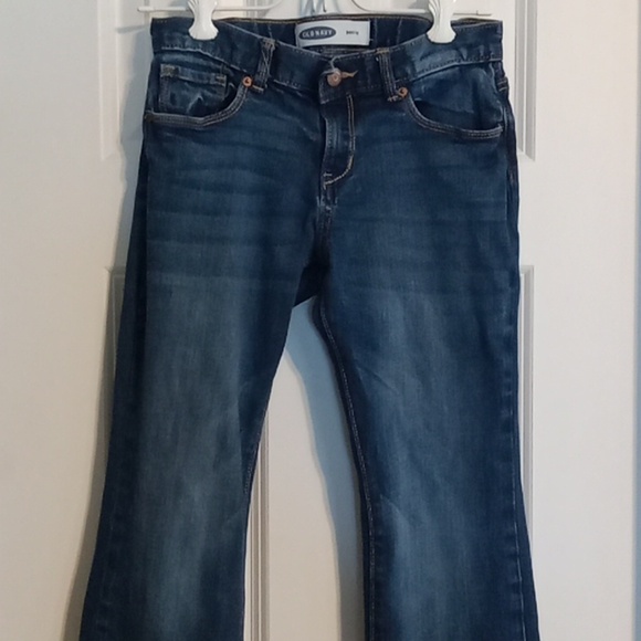Old Navy Kids Boot Cut Blue Jeans - Picture 2 of 5